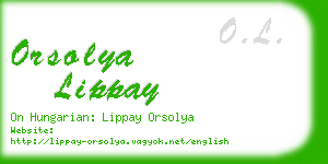 orsolya lippay business card
